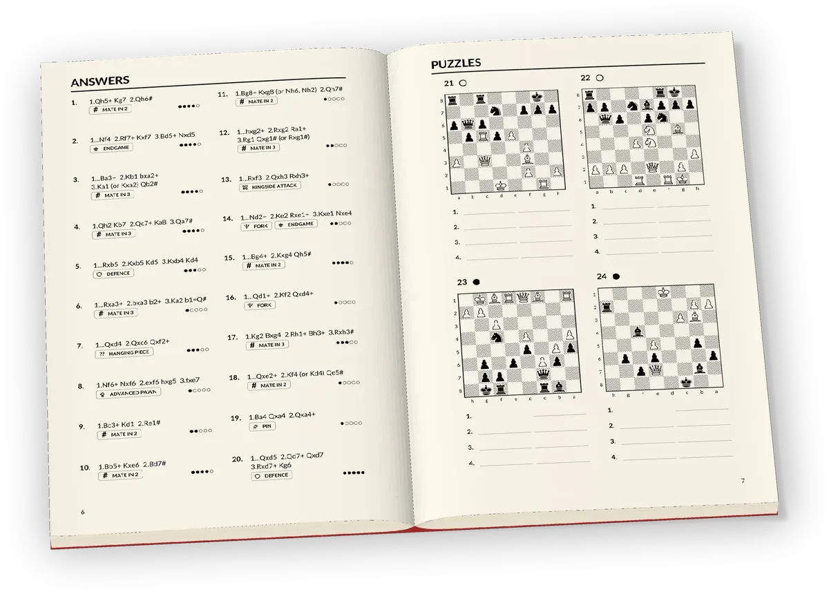 Tactics Workbook, open